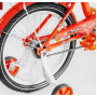 Велосипед 18" дюймов 2-х колёсный SOFIA-N 18-3 (1) ручной тормоз,корзинка, звоночек, доп. колеса, багажник, СОБРАННЫЙ НА 75%, в коробке