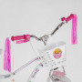 Велосипед 20" дюймов 2-х кол. "CORSO Sweety" SW-20450 / 204507 (1) ГОЛУБОЙ, алюминиевая рама 11’’, ручной тормоз, украшения, собран на 75%
