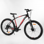 Велосипед Спортивный CORSO «FIARO» 27.5" дюймов 13658 (1) цвет КРАСНЫЙ, рама алюминиевая, оборудование Shimano 21 скорость, собран на 75% Подробнее: (36758-04)
