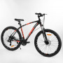Велосипед Спортивный CORSO «FIARO» 27.5" дюймов 62935 (1) цвет ОРАНЖЕВЫЙ, рама алюминиевая, оборудование Shimano 21 скорость, собран на 75%