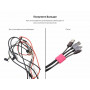 Органайзер для кабеля Armorstandart Smart Admin 12 шт Black/Pink (ARM56207) (28785-03)