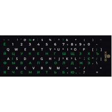 Наклейка на клавіатуру XoKo 48 клавіш Українська / Англійська / Російська (XK-KB-STCK-SM)