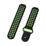 Ремінець для Garmin Universal 16 Nike-style Silicone Band Black/Green (U16-NSSB-BKGN) (27990-03)