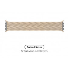 Ремінець Armorstandart Braided Solo Loop для Apple Watch 42mm/44mm/45mm/49mm Beige Size 8 (160 mm) (ARM64905)