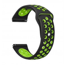 Ремінець BeCover Nike Style для Samsung Galaxy Watch/Active/Active 2/Watch 3/Gear S2 Classic/Gear Sport Black-Green (705694)