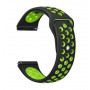 Ремінець BeCover Nike Style для Samsung Galaxy Watch/Active/Active 2/Watch 3/Gear S2 Classic/Gear Sport Black-Green (705694) (25141-03)