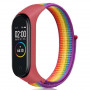 Ремінець BeCover Nylon Style для Xiaomi Mi Smart Band 7 Red-Rainbow (707669) (28702-03)