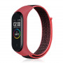 Ремінець BeCover Nylon Style для Xiaomi Mi Smart Band 7 Black-Red (707656) (28693-03)