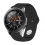 Силіконовий ремінець BeCover для Samsung Galaxy Watch 42mm/Watch Active/Active 2 40/44mm/Watch 3 41mm/Gear S2 Classic/Gear Sport Black (706176)