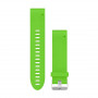 Ремінець для Garmin QuickFit 20 Smooth Silicone Band Green (QF20-SMSB-GRN) (27975-03)