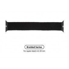 Ремінець Armorstandart Braided Solo Loop для Apple Watch 42mm/44mm/45mm/49mm Charcoal Size 6 (148 mm) (ARM58072)