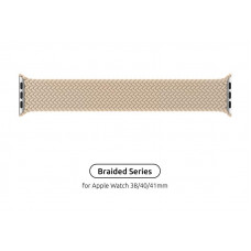 Ремінець Armorstandart Braided Solo Loop для Apple Watch 38mm/40mm/41mm Beige Size 4 (132 mm) (ARM64892)