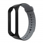 Ремінець Armorstandart Sport Silicone для Xiaomi Mi Band 3 Black/Grey (ARM54514) (22746-03)