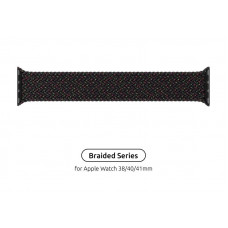 Ремінець Armorstandart Braided Solo Loop для Apple Watch 38mm/40mm/41mm Black Unity Size 4 (132 mm) (ARM64895)
