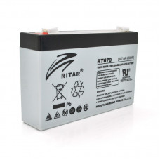 Акумуляторна батарея Ritar 6V 7AH Gray Case (RT670/18214) AGM