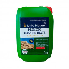 Priming Concentrate 1:9 Невымывной антисептик для деревянных стропильных систем Bionic-House 5л Зеленый