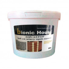 Торцезамазка для временной герметизации торцов стеновых бревен, бруса, балок, масивных и клееных конструкций Bionic-House 10л Бесцветный