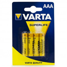Батарейка Varta Superlife 2003 AAA/LR03 BL 4шт, жовта