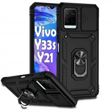 Чохол-накладка BeCover Military для Vivo Y33s/Y21 Black (708834)