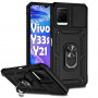 Чохол-накладка BeCover Military для Vivo Y33s/Y21 Black (708834) (33214-03)