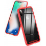 Чохол-накладка Baseus See-through Glass для Apple iPhone X Red (WIAPIPHX-YS09) (22355-03)