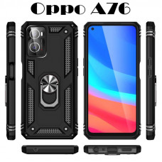 Чохол-накладка BeCover Military для Oppo A76/A96 Black (707405)