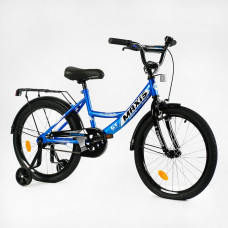Велосипед 20" дюймів 2-х колісний "CORSO" MAXIS CL-20215 ручне гальмо, дзвіночок, додаткові колеса, ЗІБРАНИЙ НА 75%, в коробці
