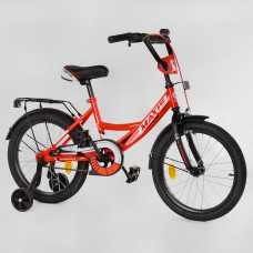 Велосипед 18" дюймов 2-х колёсный "CORSO" MAXIS-18040 (1) ручной тормоз, звоночек, доп. колеса, СОБРАННЫЙ НА 75% в коробке