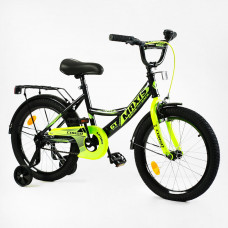 Велосипед 18" дюймів 2-х колісний "CORSO" MAXIS CL-18184 ручне гальмо, дзвіночок, додаткові колеса, ЗІБРАНИЙ НА 75%, в коробці