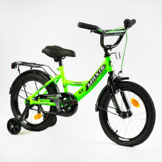 Велосипед 16" дюймів 2-х колісний "CORSO" MAXIS CL-16501 ручне гальмо, дзвіночок, сидіння з ручкою, додаткові колеса, ЗІБРАНИЙ НА 75%, в коробці