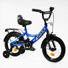 Велосипед 14" дюймів 2-х колісний "CORSO" MAXIS CL-14623 ручне гальмо, дзвіночок, сидіння з ручкою, додаткові колеса, ЗІБРАНИЙ НА 75%, в коробці