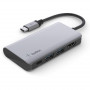 Док-станція USB-C Belkin 4in1 Multiport Dock Gray (AVC006BTSGY) (26226-03)