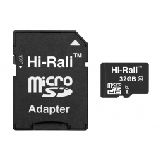Карта пам`ятi MicroSDHC 32GB UHS-I Class 10 Hi-Rali + SD-adapter (HI-32GBSD10U1-01)