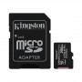 Карта пам`яті MicroSDXC 256GB UHS-I/U3 Class 10 Kingston Canvas Select Plus R100/W85MB/s + SD-адаптер (SDCS2/256GB) (22710-03)