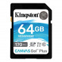 Карта пам`ятi SDXC 64GB UHS-I/U3 Class 10 Kingston Canvas Go! Plus R170/W70MB/s (SDG3/64GB) (24710-03)