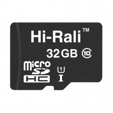 Карта пам`ятi MicroSDHC 32GB UHS-I Class 10 Hi-Rali (HI-32GBSD10U1-00)