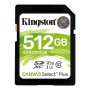 Карта пам`яті SDXC 512GB UHS-I/U3 Class 10 Kingston Canvas Select Plus R100/W85MB/s (SDS2/512GB) (22701-03)