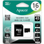 Карта пам`ятi MicroSDHC 16GB UHS-I Class 10 Apacer + SD adapter (AP16GMCSH10U1-R) (20672-03)