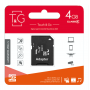 Карта пам`ятi MicroSDHC 4GB Class 4 T&G + SD-adapter (TG-4GBSDCL4-01)