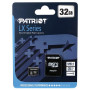 Карта пам`яті MicroSDHC 32GB UHS-I Class 10 Patriot LX + SD-adapter (PSF32GMCSDHC10)