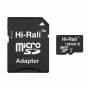 Карта пам`ятi MicroSDXC 128GB UHS-I U3 Class 10 Hi-Rali + SD-adapter (HI-128GBSD10U3-01) (23404-03)