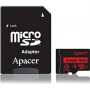 Карта пам`ятi MicroSDHXC 64GB UHS-I Class 10 Apacer + SD adapter (AP64GMCSX10U5-R)