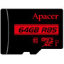 Карта пам`ятi MicroSDHXC 64GB UHS-I Class 10 Apacer + SD adapter (AP64GMCSX10U5-R)