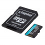 Карта пам`яти MicroSDXC 128GB UHS-I/U3 Class 10 Kingston Canvas Go! Plus R170/W90MB/s + SD-адаптер (SDCG3/128GB) (23284-03)