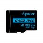 Карта пам`ятi MicroSDXC 64GB UHS-I/U3 Class 10 Apacer + SD adapter (AP64GMCSX10U7-R) (22815-03)
