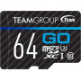 Карта пам`ятi MicroSDXC 64GB UHS-I/U3 Team Go R90/W45MB/s + SD-адаптер (TGUSDX64GU303) (21285-03)