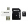 Карта пам`ятi MicroSDHC 16GB UHS-I Class 10 GOODRAM + SD-adapter + OTG Card reader (M1A4-0160R12)