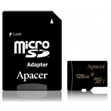 Карта пам`ятi MicroSDXC 128GB UHS-I Class 10 Apacer + SD adapter (AP128GMCSX10U1-R)