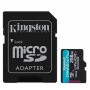 Карта пам`яти MicroSDXC 256GB UHS-I/U3 Class 10 Kingston Canvas Go! Plus R170/W90MB/s + SD-адаптер (SDCG3/256GB) (23287-03)