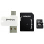 Карта пам`ятi MicroSDXC 64GB UHS-I Class 10 GOODRAM + SD-adapter + OTG Card reader (M1A4-0640R12) (22098-03)